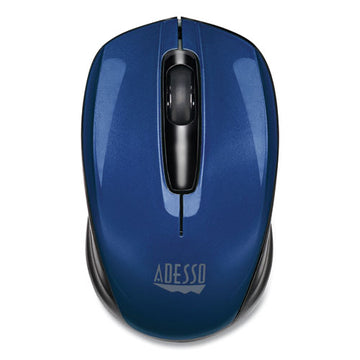 Adesso Imouse S50 Wireless Mini Mouse, 2.4 Ghz Frequency-33 Ft Wireless Range, Left-right Hand Use, Blue freeshipping - TVN Wholesale